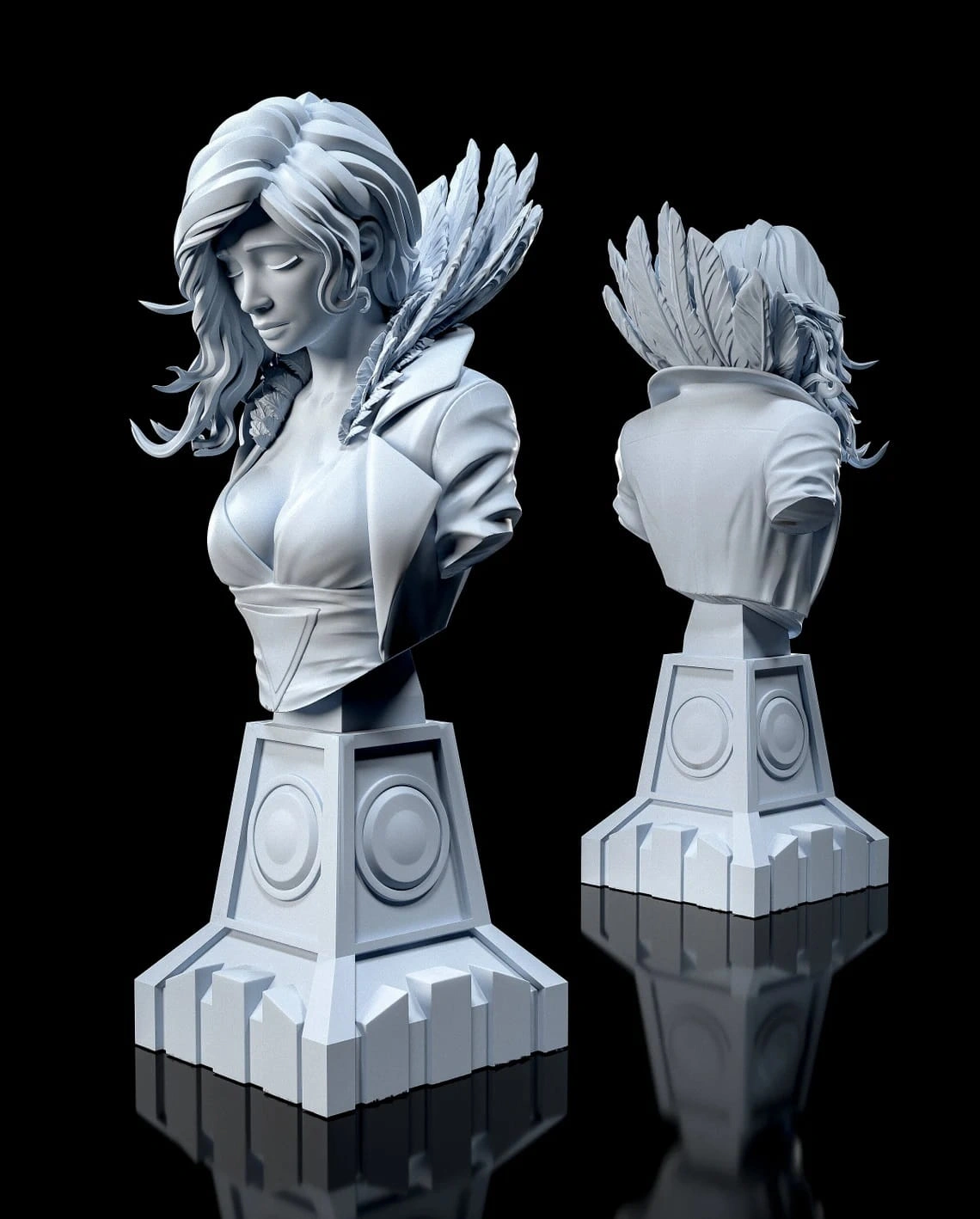 Red from Transistor Figure and Bust